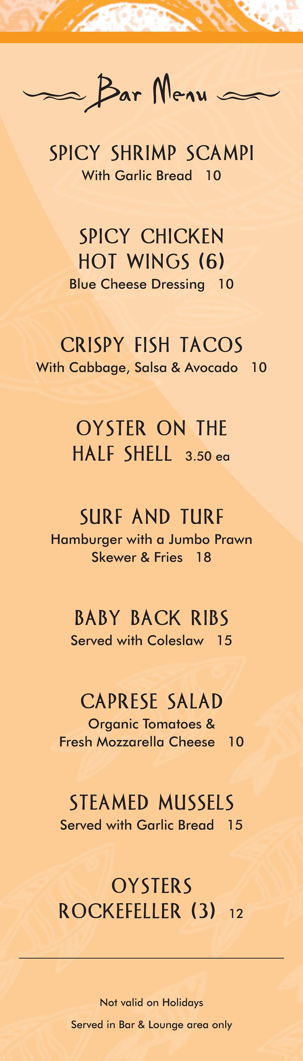 Happy Hour Food The Fish Hopper